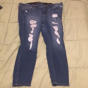 Distressed Torrid Bombshell Skinny Jeans